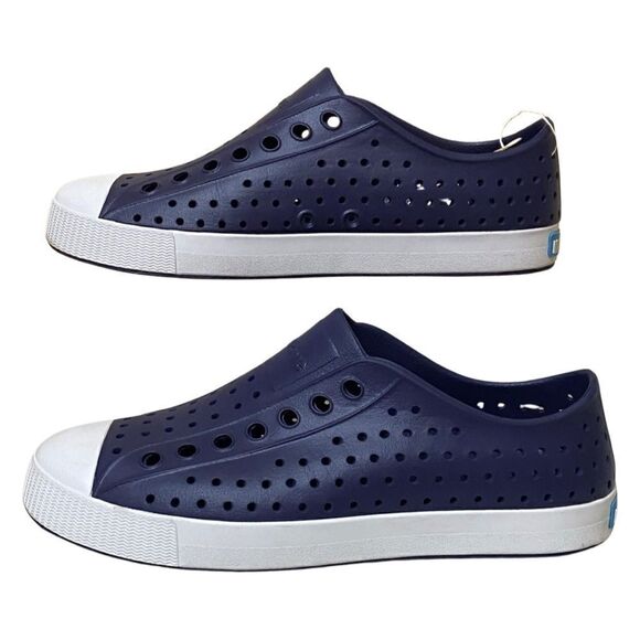 NWT Native Shoes Nautical Jefferson Navy and White - Picture 7 of 10